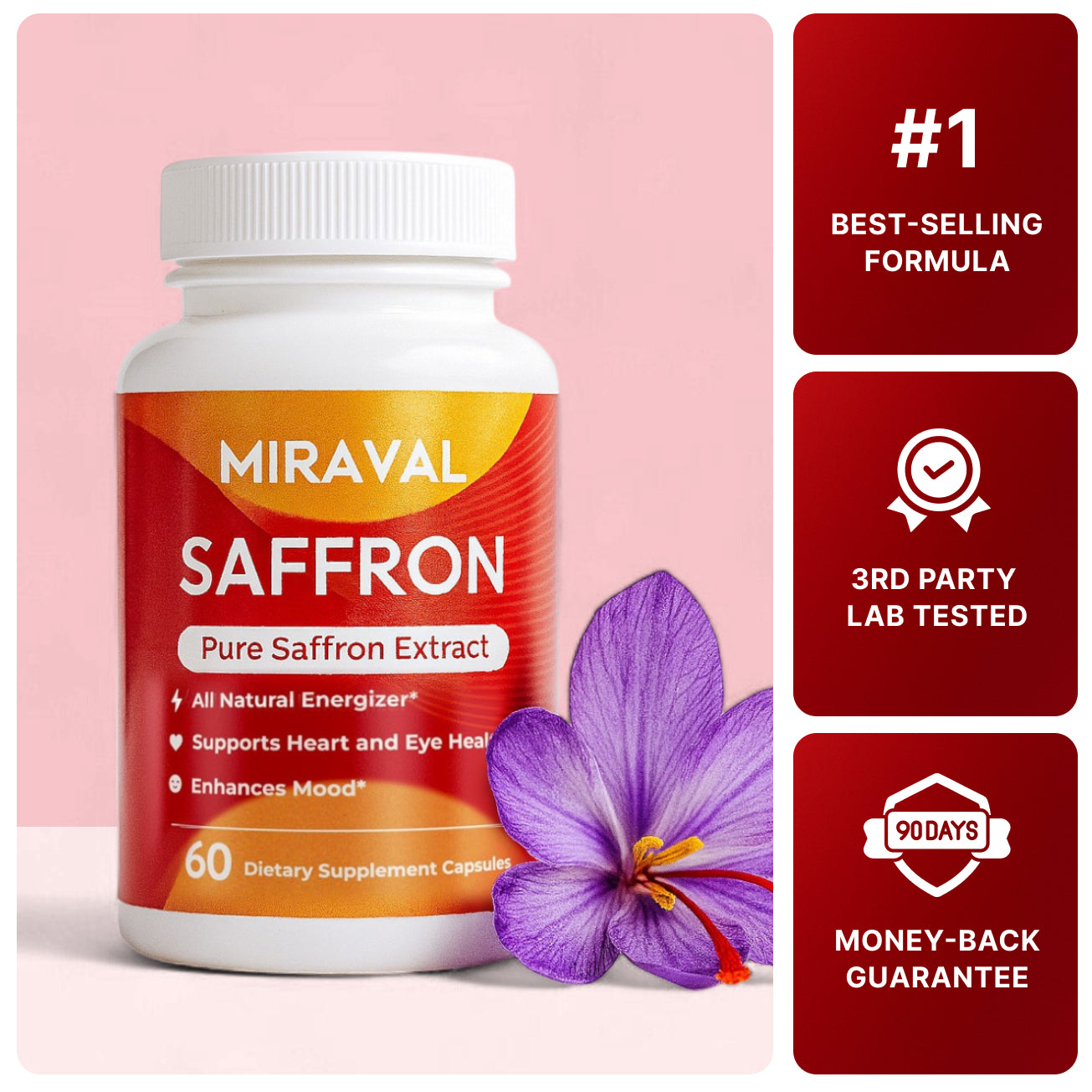 Miraval Organic Saffron Capsules